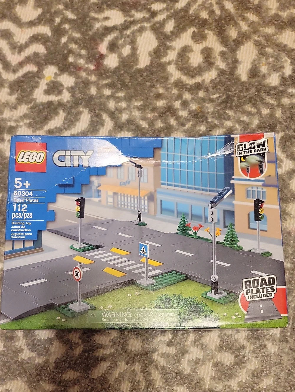 LEGO City Road Plates Set - Gray, Blue, Yellow, Green